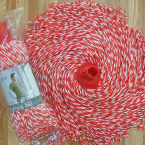 Esfregonas marca Cisne em MICROFIBRA nº 60 Vermelho e Branco