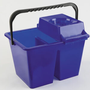 Balde Duplo "CUBOLIMP" com escorredor, Azul